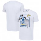 Men's Los Angeles Rams White Graphic Shield Logo T Shirt