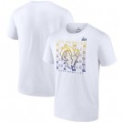 Men's Los Angeles Rams White Super Bowl LVI Bound Color Fade Repeat T-Shirt