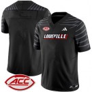 Men's Louisville Cardinals Custom Limited Black FUSE College Football Jersey