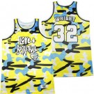 Men's Love and Basketball #32 Monica Wright Yellow Camo Basketball Jersey