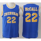 Men's Love and Basketball Crenshaw #22 Quincy Mcall Blue Basketball Jersey