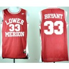 Men's Lower Merion High School #33 Kobe Bryant Red College Basketball Jersey