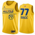 Men's Luka Doncic Yellow 2021 All Star Hot Press Jersey