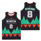 Men's Martin Imma #8 Im The Man Tribal Satin Black Basketball Jersey