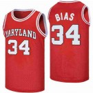 Men's Maryland Terps #34 Len Bias Orange College Basketball Jersey