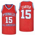 Men's McDonalds All American #15 Vince Carter Red Basketball Jersey