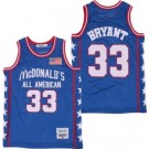 Men's McDonalds All American #33 Kobe Bryant Blue Basketball Jersey