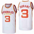 Men's McDonalds All American #3 Kevin Durant White Basketball Jersey