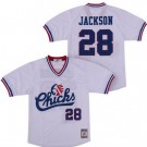 Men's Memphis Chicks #28 Bo Jackson White Baseball Jersey