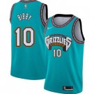 Men's Memphis Grizzlies #10 Mike Bibby Aqua Classic Icon Hot Press Jersey