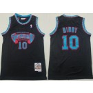 Men's Memphis Grizzlies #10 Mike Bibby Black 1998 Throwback Swingman Jersey