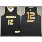 Men's Memphis Grizzlies #12 Ja Morant Black Select Series Swingman Jersey