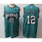 Men's Memphis Grizzlies #12 Ja Morant Green Throwback Icon Sponsor Swingman Jersey