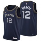 Men's Memphis Grizzlies #12 Ja Morant Navy City Diamond 75th Icon Hot Press Jersey