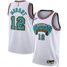Men's Memphis Grizzlies #12 Ja Morant White Classic Heat Press Jersey