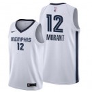 Men's Memphis Grizzlies #12 Ja Morant White Icon Hot Press Jersey
