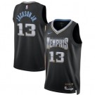 Men's Memphis Grizzlies #13 Jaren Jackson Jr Black 2022 City Icon Heat Press Jersey