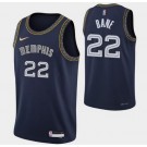 Men's Memphis Grizzlies #22 Desmond Bane Navy City Diamond 75th Icon Hot Press Jersey