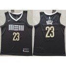 Men's Memphis Grizzlies #23 Derrick Rose Black 2023 City Icon Swingman Jersey