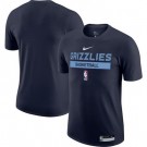 Men's Memphis Grizzlies Navy 2022 Legend On Court Practice Performance T Shirt