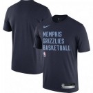 Men's Memphis Grizzlies Navy Sideline Legend Performance Practice T Shirt