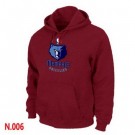 Men's Memphis Grizzlies Red Printed Pullover Hoodie