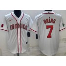 Men's Mexico #7 Julio Urias White 2023 World Baseball Classic Cool Base Jersey