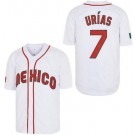 Men's Mexico #7 Julio Urias White Baseball Jersey