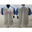 Men's Mexico Blank White Blue 2023 World Baseball Classic Cool Base Jersey