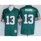 Men's Miami Dolphins #13 Dan Marino Aqua Throwback Jersey