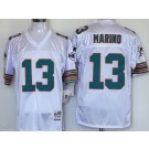 Men's Miami Dolphins #13 Dan Marino White Throwback Jersey