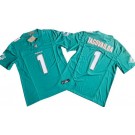 Men's Miami Dolphins #1 Tua Tagovailoa Limited Aqua FUSE Vapor Jersey