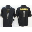 Men's Miami Dolphins #1 Tua Tagovailoa Limited Black Gold 2019 Vapor Untouchable Jersey