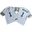 Men's Miami Dolphins #1 Tua Tagovailoa Limited White Throwback FUSE Vapor Jersey