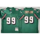Men's Miami Dolphins #99 Jason Taylor Aqua 2006 Throwback Jersey
