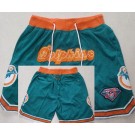 Men's Miami Dolphins Aqua 75th Just Don Shorts