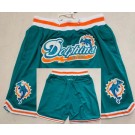 Men's Miami Dolphins Aqua Just Don Shorts