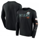 Men's Miami Dolphins Black High Whip Pitcher Sweatshirts