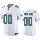 Men's Miami Dolphins Customized Limited White FUSE Vapor Jersey