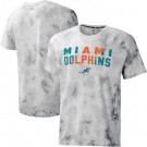 Men's Miami Dolphins Gray Resolution Tie Dye Raglan T Shirt