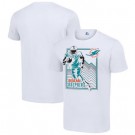 Men's Miami Dolphins White Graphic Shield Logo T Shirt