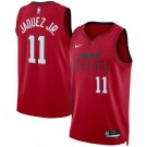 Men's Miami Heat #11 Jaime Jaquez Jr Red 2024 City Heat Press Jersey