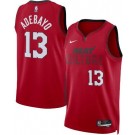 Men's Miami Heat #13 Bam Adebayo Red 2024 City Heat Press Jersey