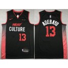 Men's Miami Heat #13 Edrice Adebayo Black 2023 City Icon Sponsor Swingman Jersey