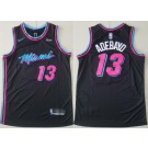 Men's Miami Heat #13 Edrice Adebayo Black City Icon Sponsor Swingman Jersey