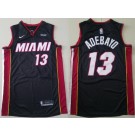 Men's Miami Heat #13 Edrice Adebayo Black Icon Sponsor Swingman Jersey