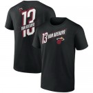 Men's Miami Heat #13 Edrice Adebayo Black T Shirt 306114