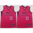 Men's Miami Heat #13 Edrice Adebayo Red 2024 City Sponsor Swingman Jersey