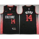 Men's Miami Heat #14 Tyler Herro Black 2023 City Icon Sponsor Swingman Jersey