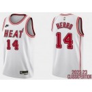 Men's Miami Heat #14 Tyler Herro White 2022 Classic Icon Hot Press Jersey